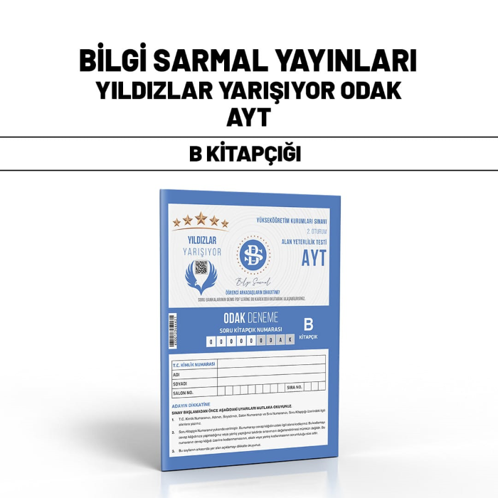 YILDIZLAR YRŞYR YKS AYT ODAK SNV 2-B - 24-25